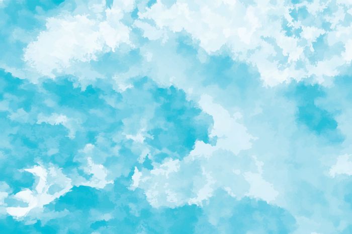 تصویر آسمان آبی فانتزی